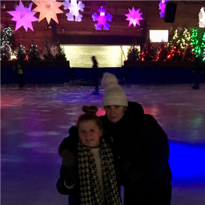 Ice skating