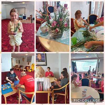 Flowers, football and fun at our bedworth group