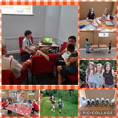 A busy evening at our Rugby young carers group