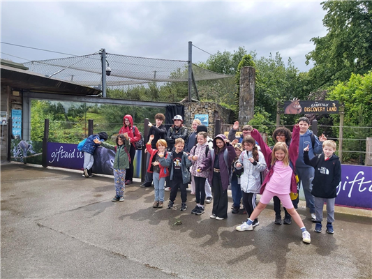 Rainy-day adventures at Twycross Zoo